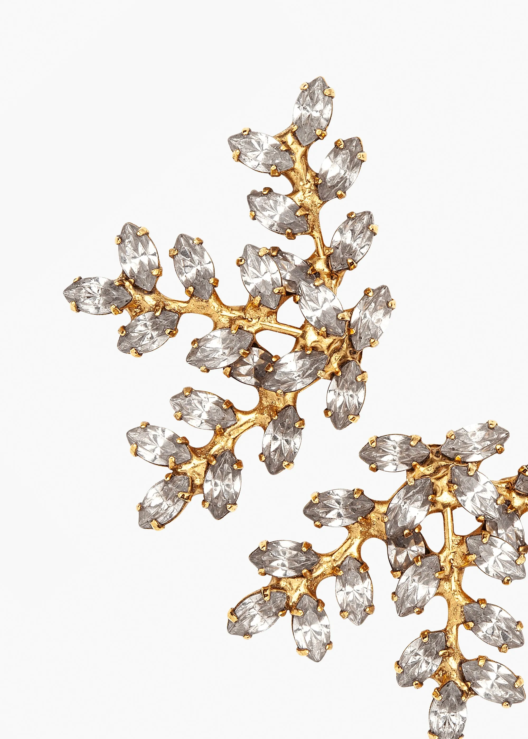 Viniette Earrings -- Crystal Antique Gold