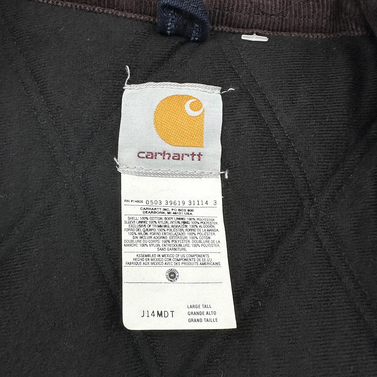 Vintage Carhartt J14 MDT Santa Fe Sandstone Duck Jacket NOS - Large Tall