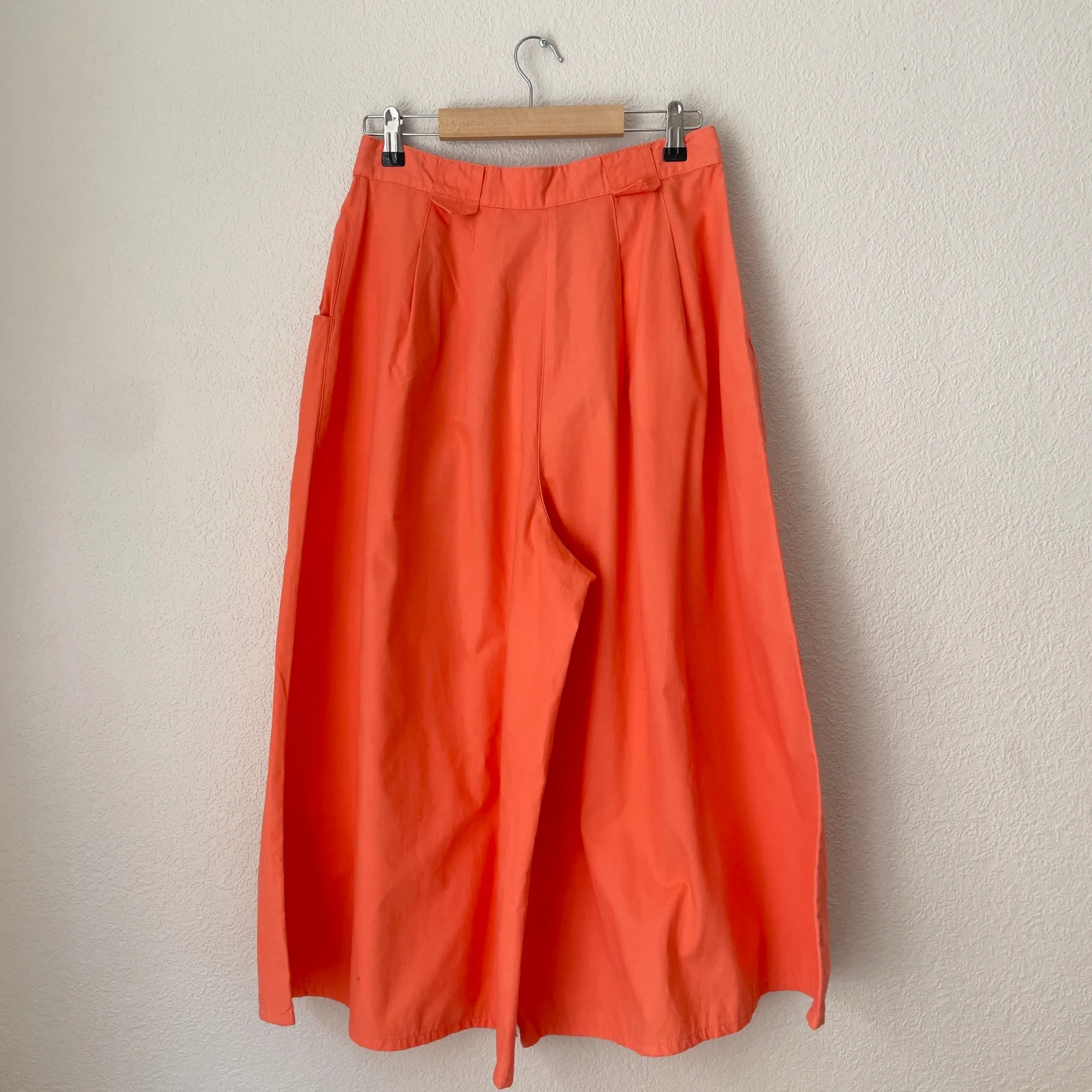 Vintage Peach Pleated Culottes