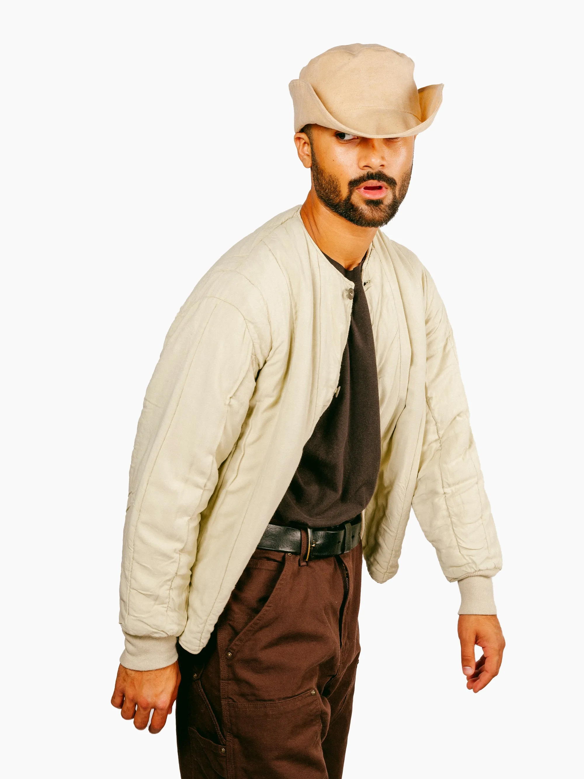 Vintage Quilt Jacket | Cream