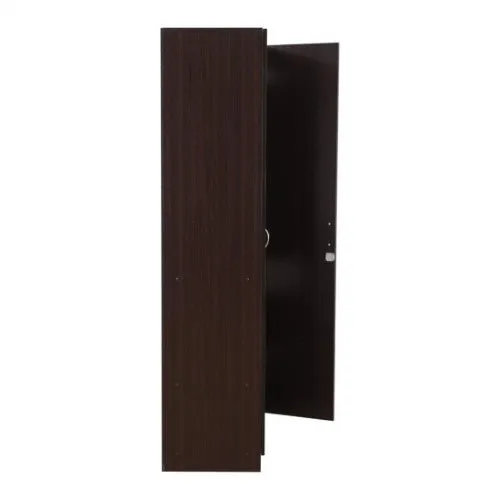 Walnut 2 Door Wardrobe with Mirror 2 Shelves and Hanging Space for Clothes |2 Door Wardrobe for Bedroom