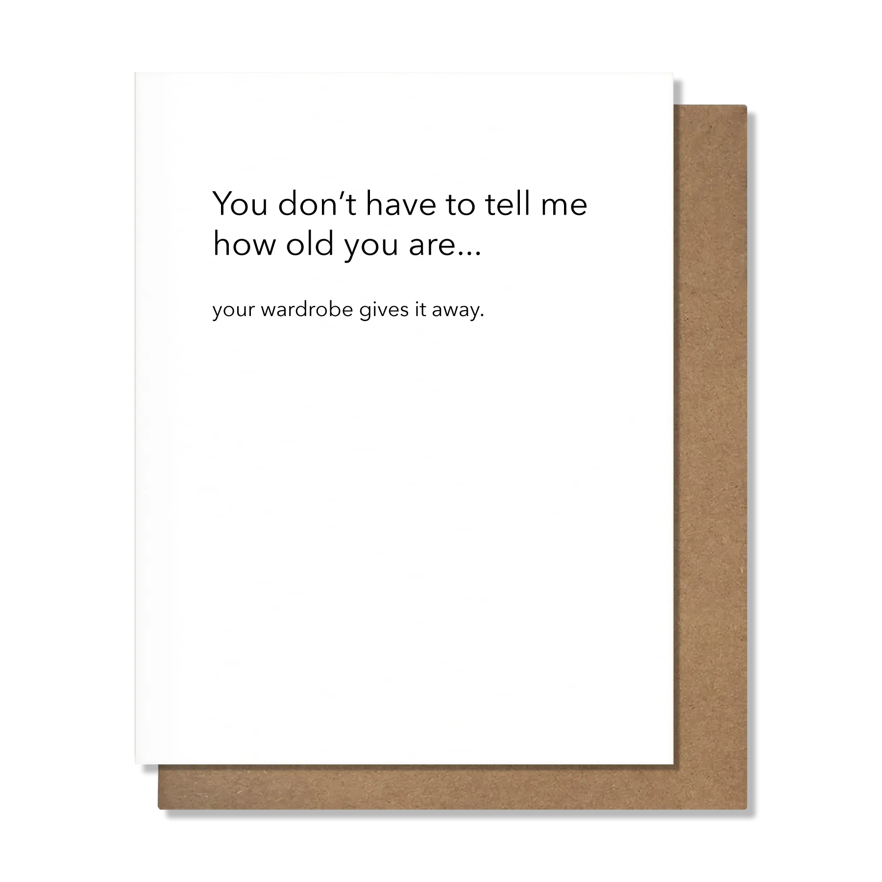Wardrobe Bday Card