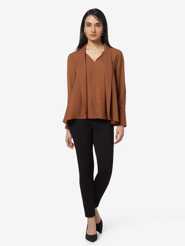 Wardrobe Brown Tisca Blouse
