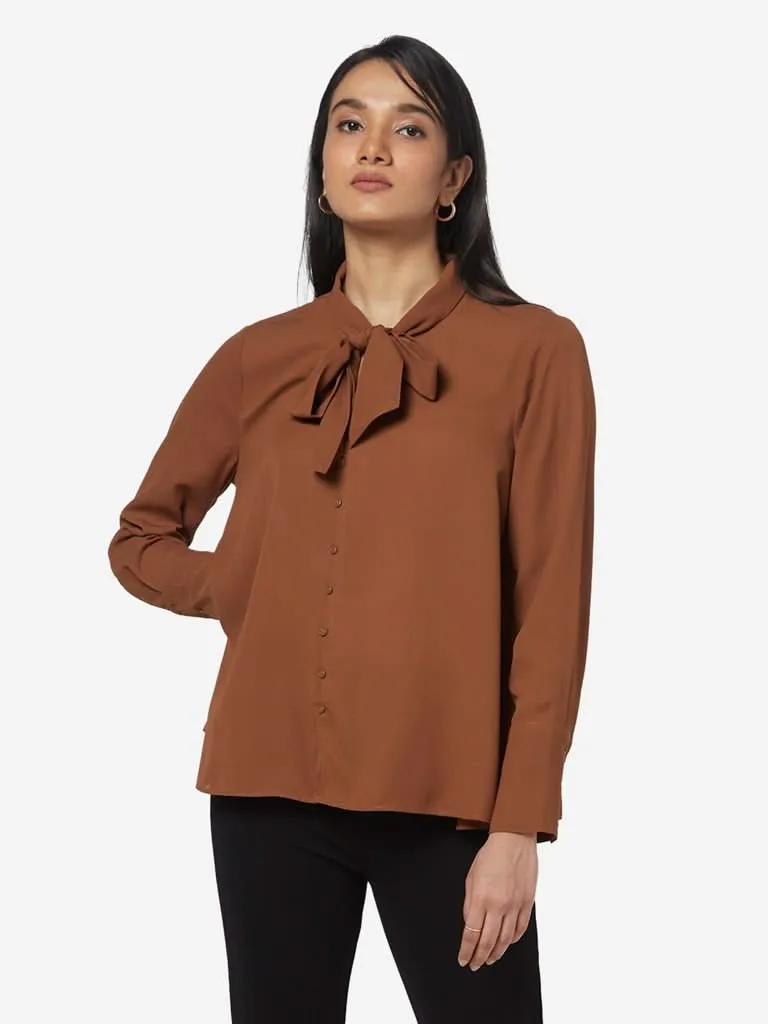 Wardrobe Brown Tisca Blouse
