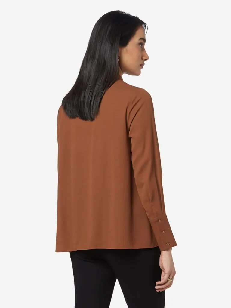 Wardrobe Brown Tisca Blouse