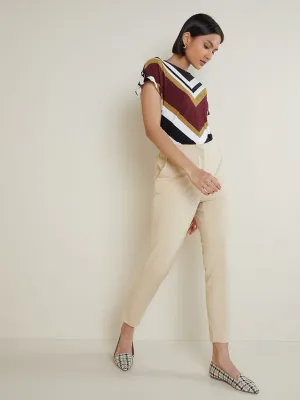Wardrobe Burgundy Chevron Design Top