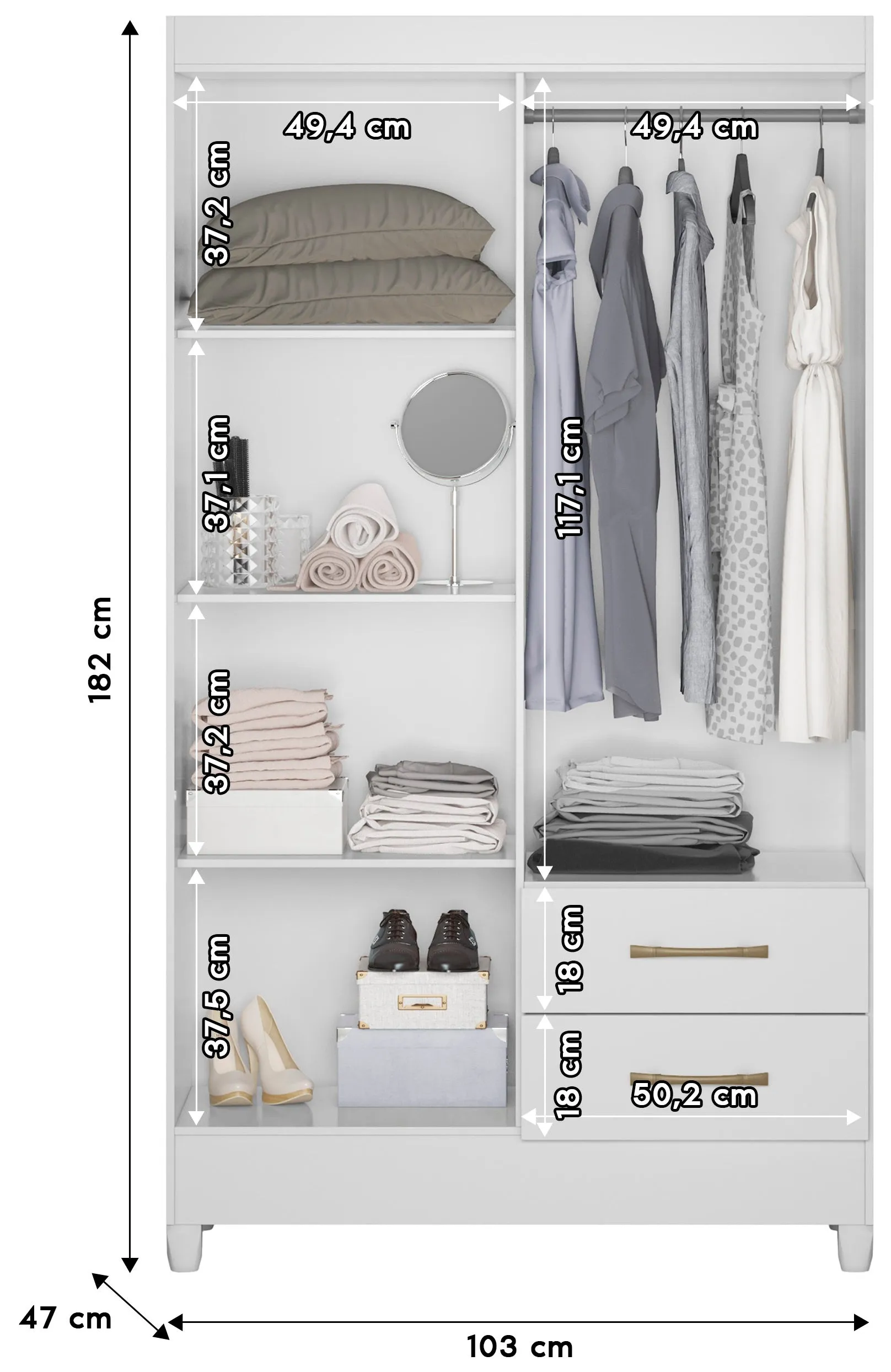 Wardrobe Chile - White