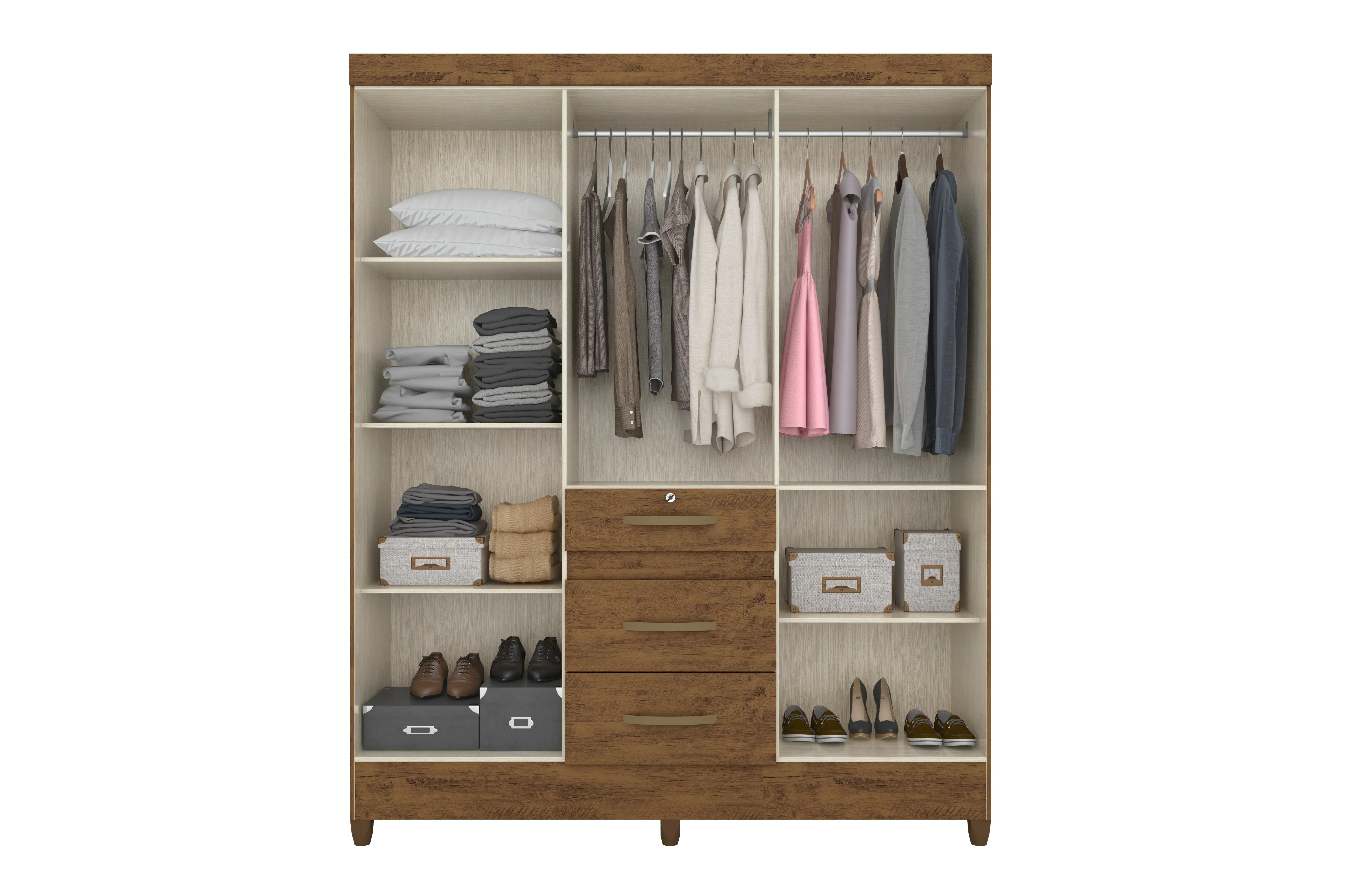 Wardrobe Itatiba - Brown