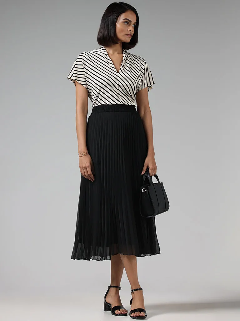 Wardrobe Ivory Striped Top