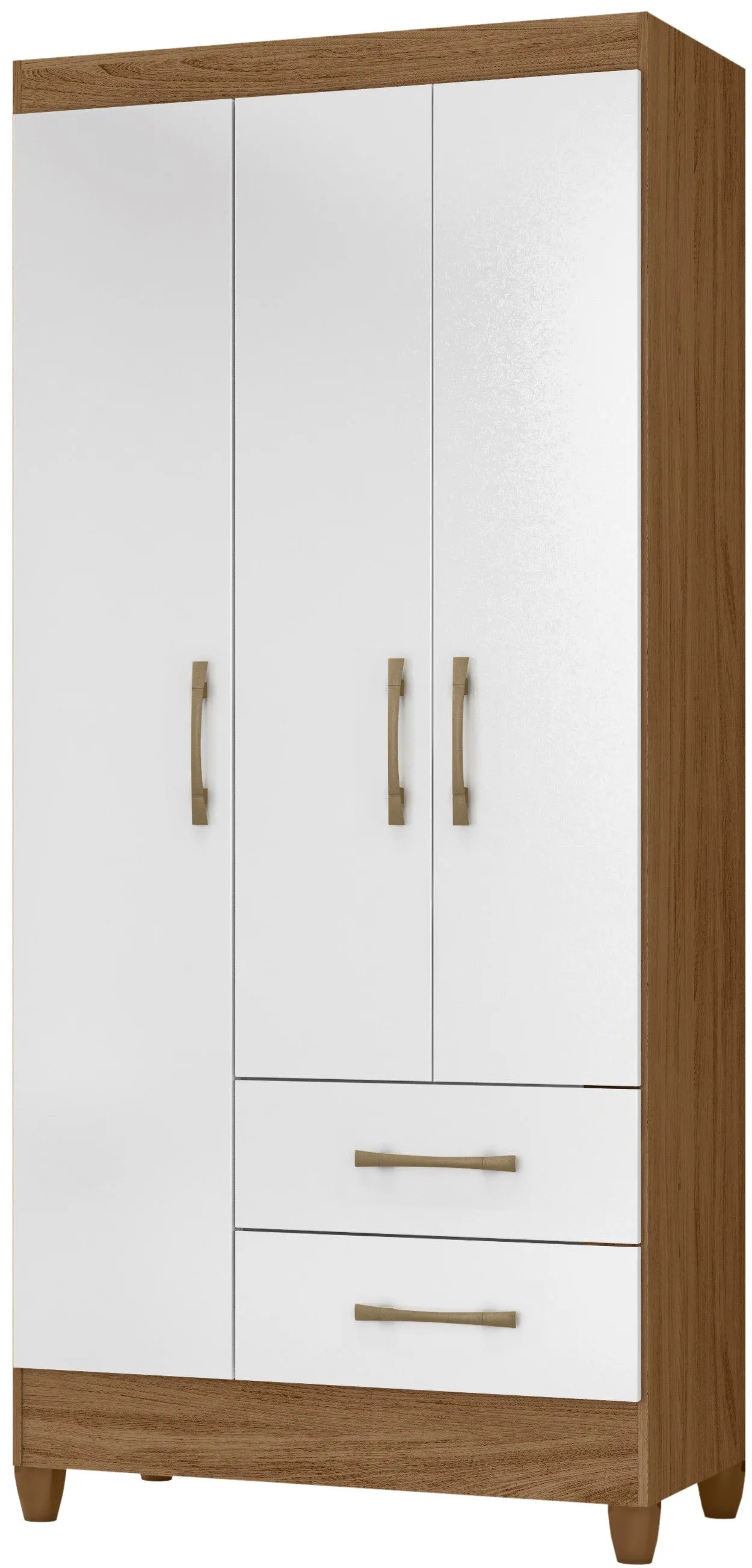 Wardrobe Lima - Natural/White
