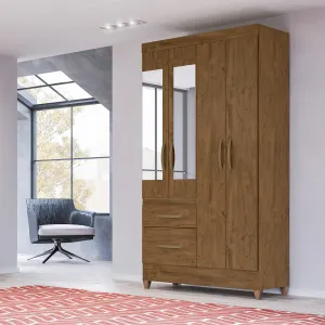 Wardrobe Madri - Brown   Mirror