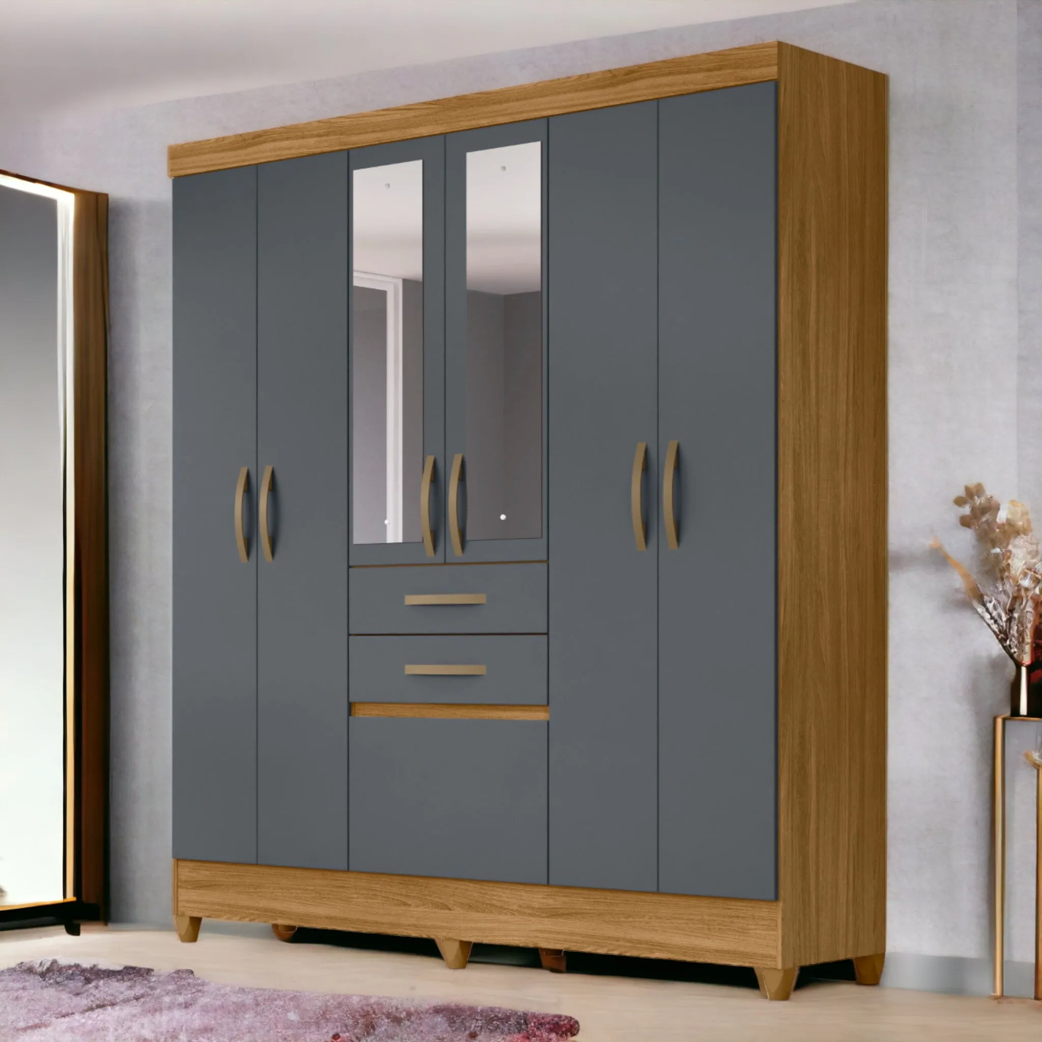 Wardrobe Mafra - Gray