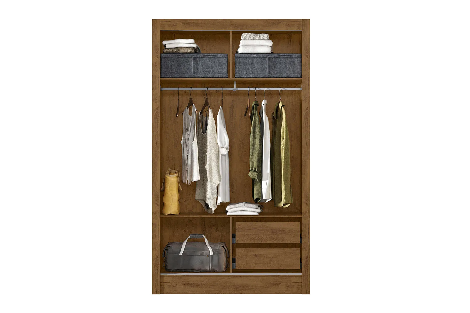 Wardrobe Natal - Brown   Mirror