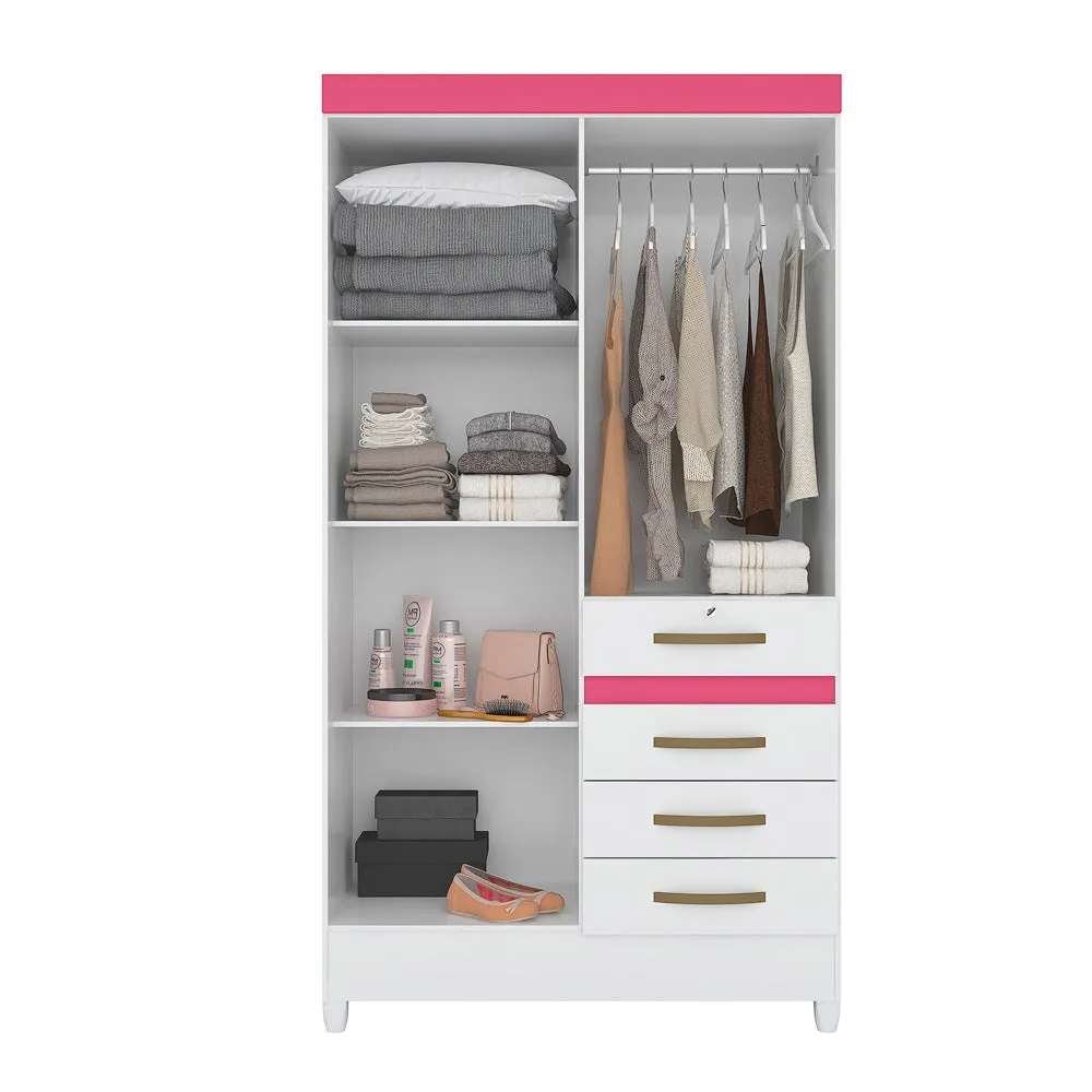 Wardrobe Sobral - White Flex   Mirror