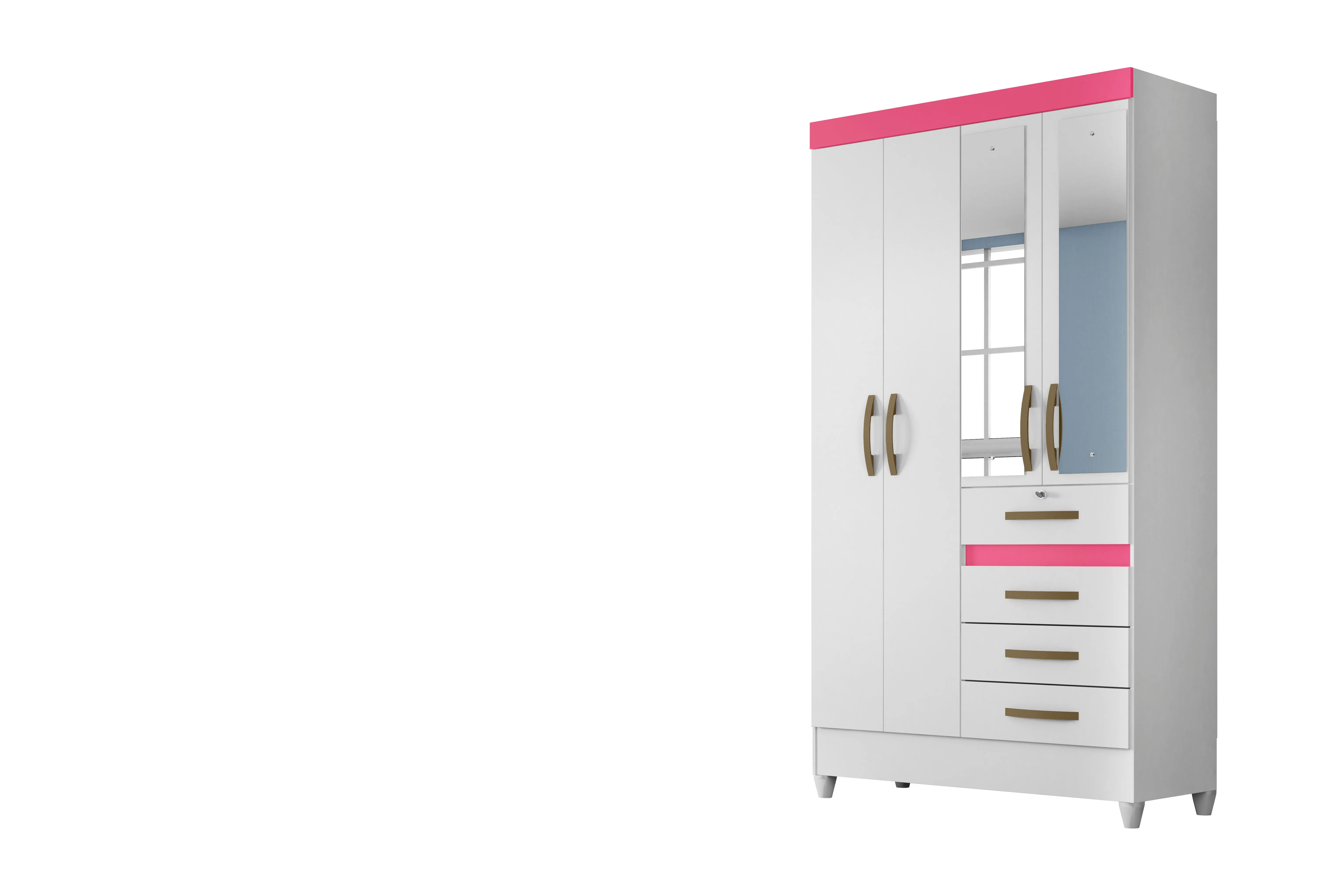 Wardrobe Sobral - White Flex   Mirror