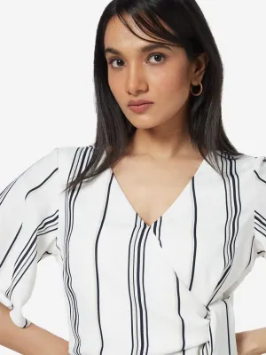 Wardrobe White Striped Trio Top