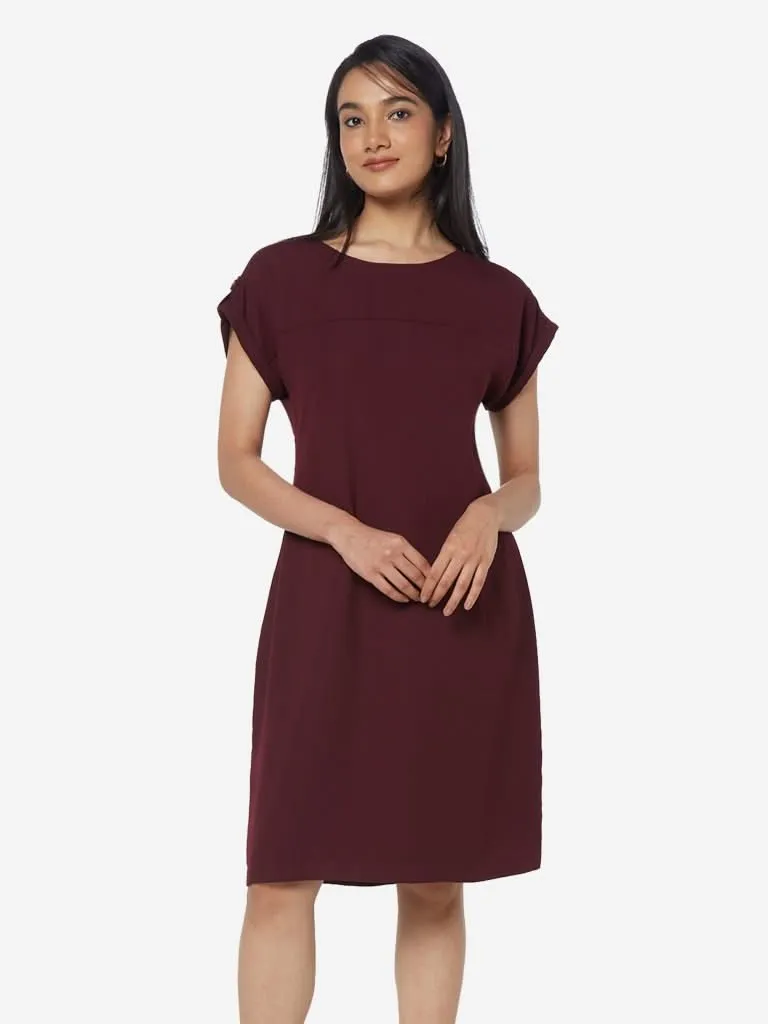 Wardrobe Wine Riley Dress