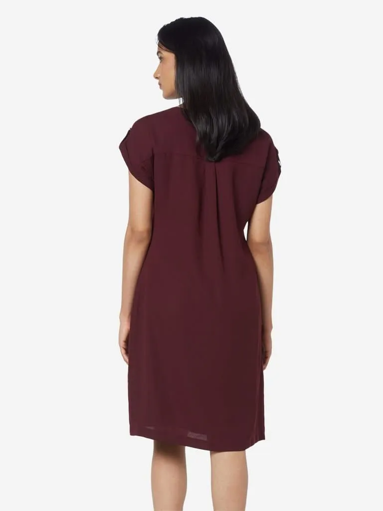 Wardrobe Wine Riley Dress