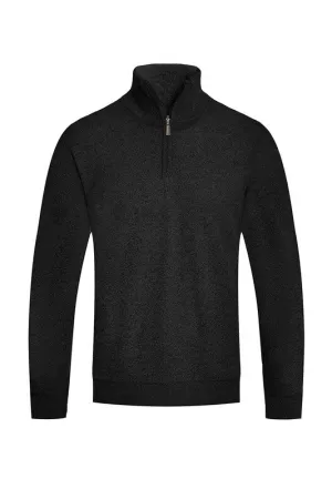 Weiv Mens Knit Quarter Zip Sweater