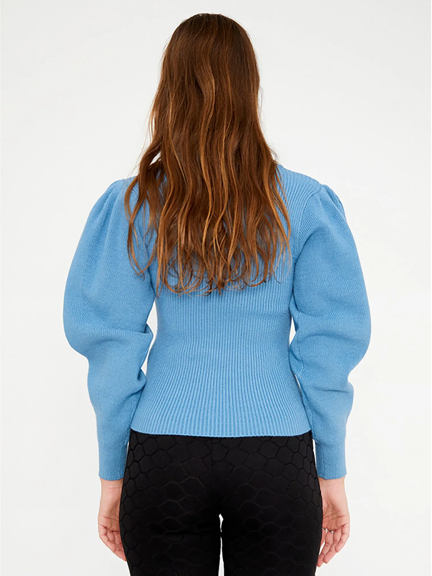 Wild Pony Ribbed Puff Sleeve Top