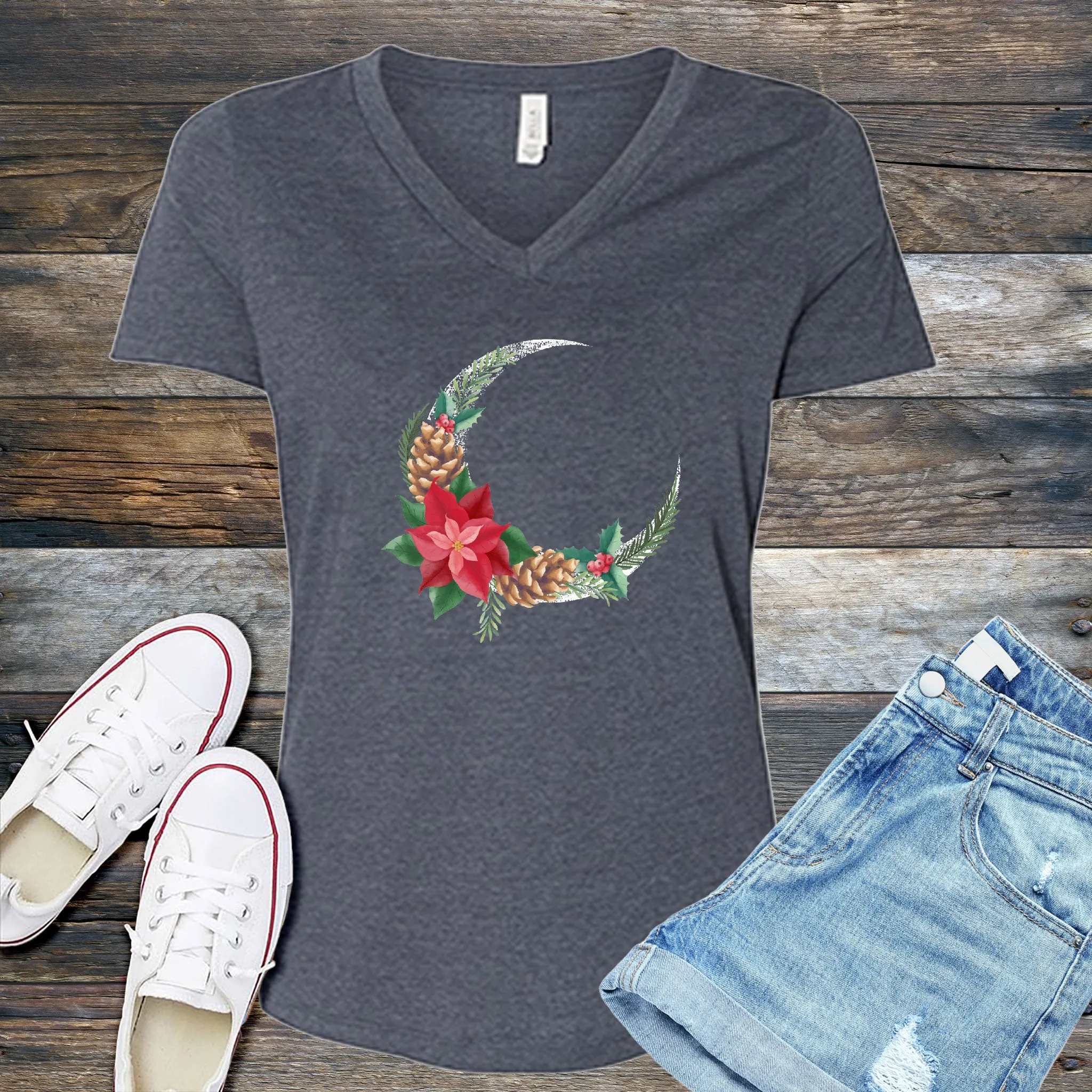 Winter Harvest Moon V-Neck