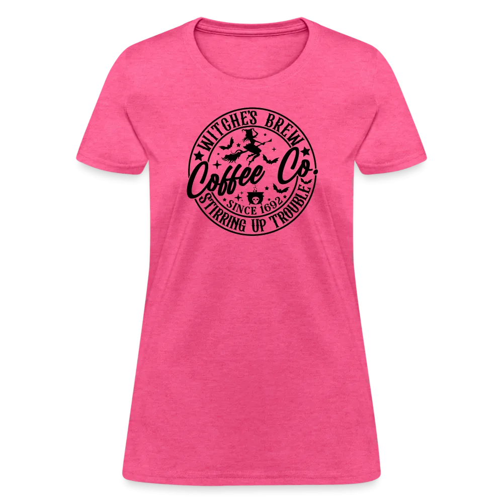 Witches Brew Coffee Co Women's Contoured T-Shirt (Halloween)