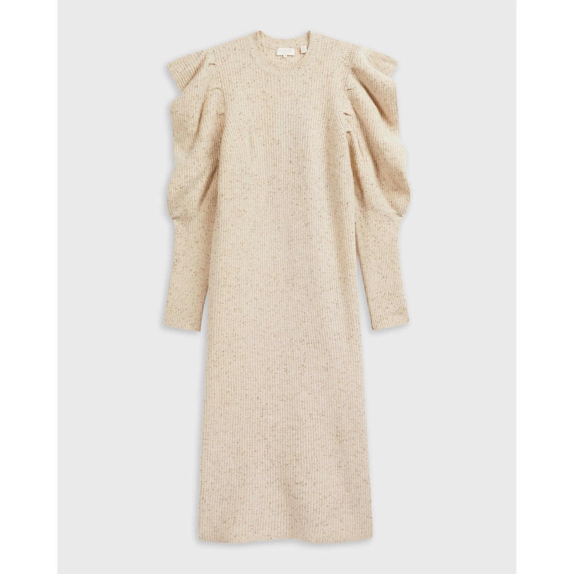 Women Wmd-Marniaa-Extreme Sleeve Knit Dress - Camel