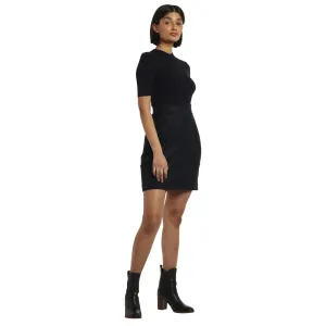 Women Wmd-Skyie-Knit Bodice Boucle Mini Dress - Natural