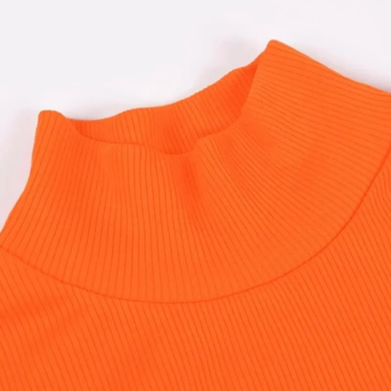 Women's Autumn Ribbed Knitted Solid Long Sleeve Two-Piece Dress