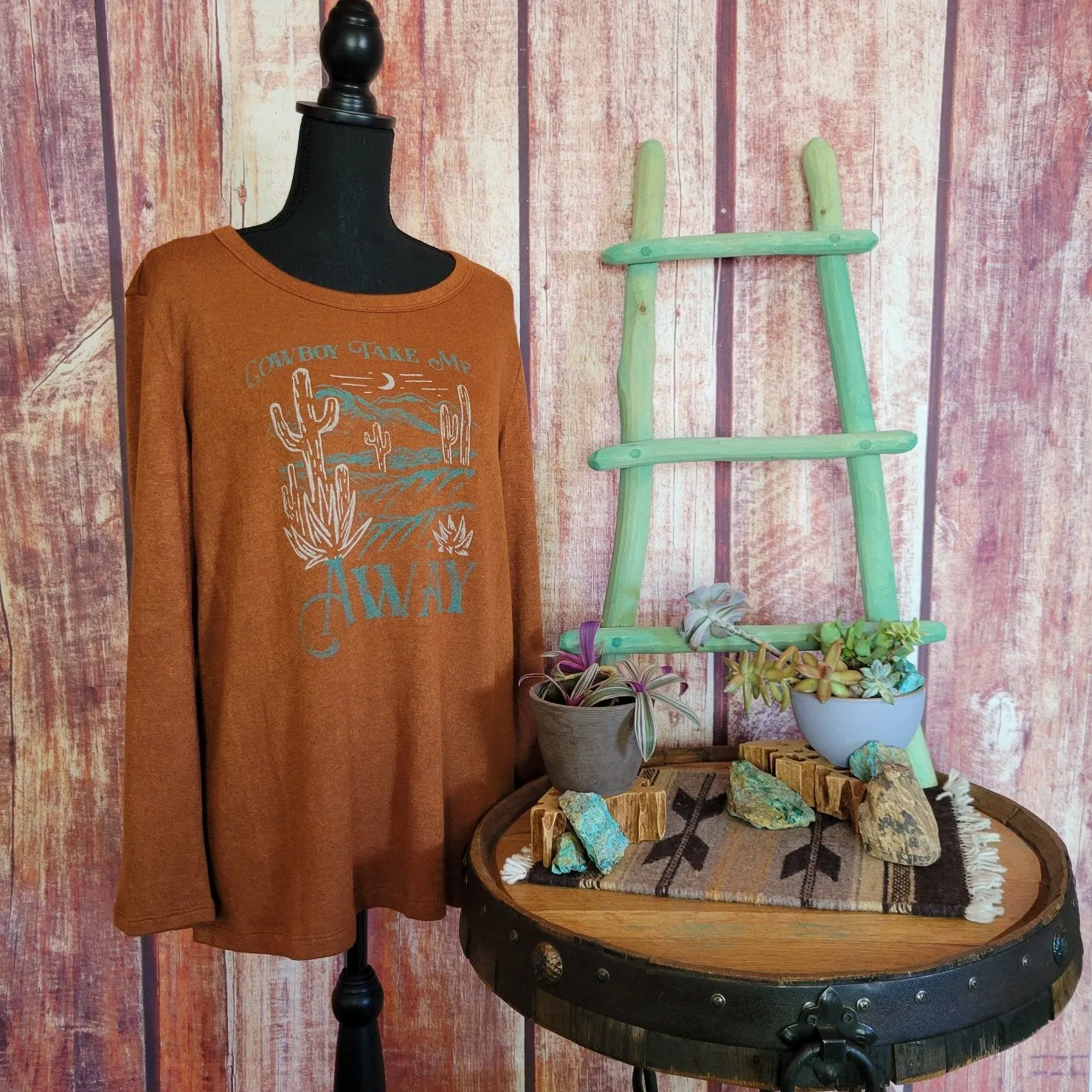 Women's "Cowboy Take Me Away" Long Sleeve Shirt by Liberty Wear 271964