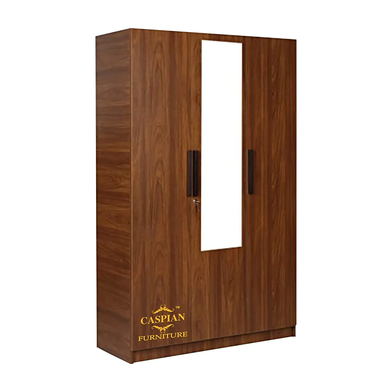 Wood 3 Door Wardrobe with Drawer, Shelves and Hanging Space for Clothes|| Wooden Cupboard