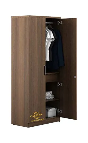 Wooden Cupboard with Shelves & Drawer|| Home Storage Cabinet Engineered Wood 2 Door Wardrobe