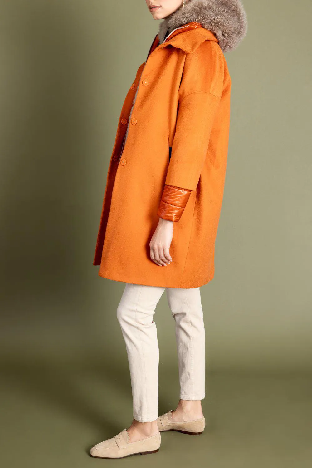 Wool Cocoon Coat