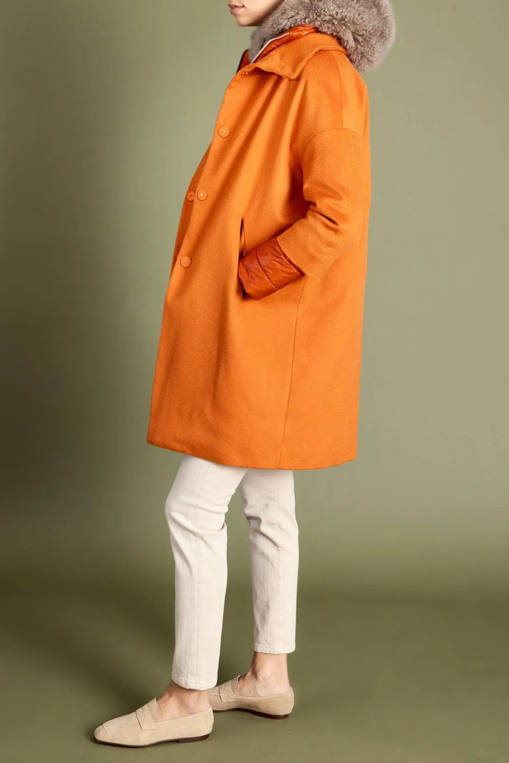 Wool Cocoon Coat