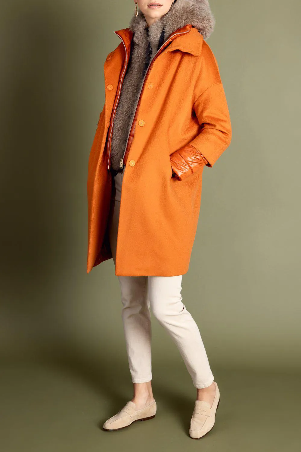 Wool Cocoon Coat