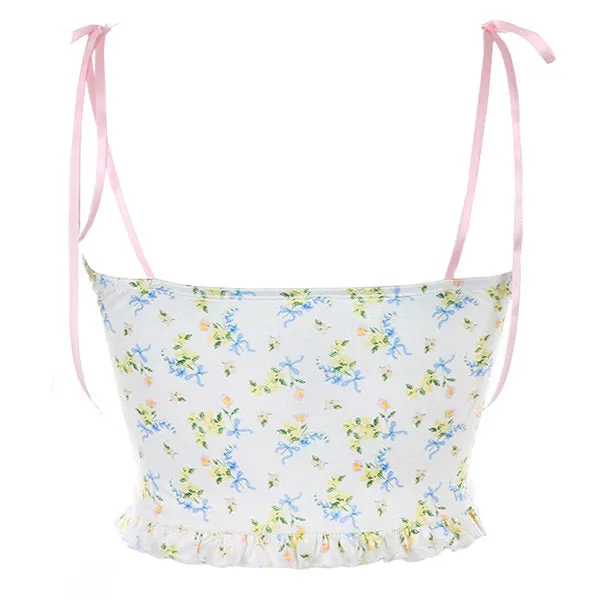 Y2K Floral Tank Top