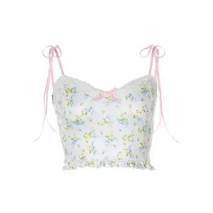 Y2K Floral Tank Top