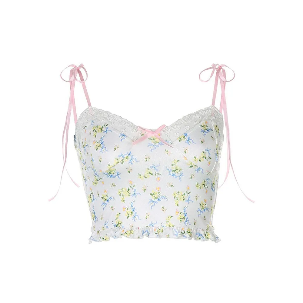 Y2K Floral Tank Top
