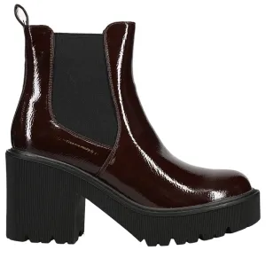 Yikes Round Toe Chelsea Platform Booties