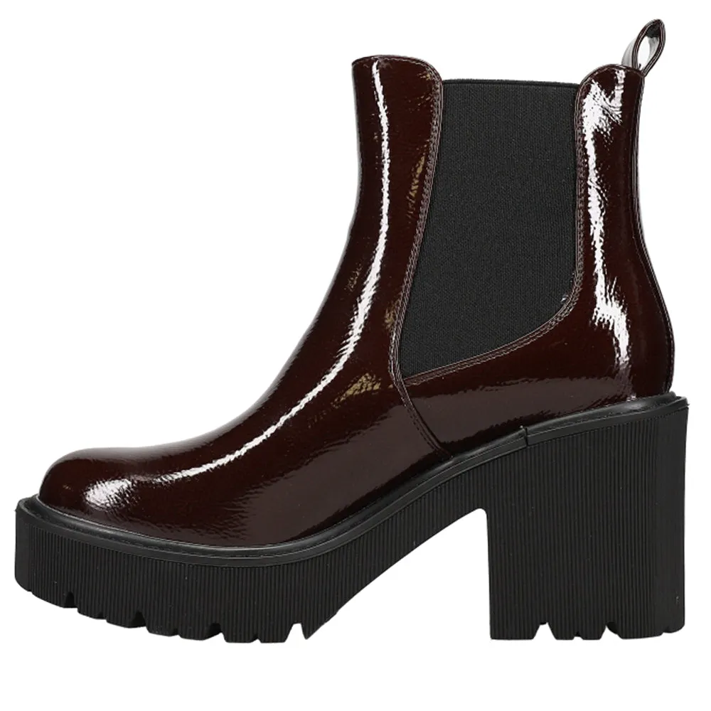 Yikes Round Toe Chelsea Platform Booties