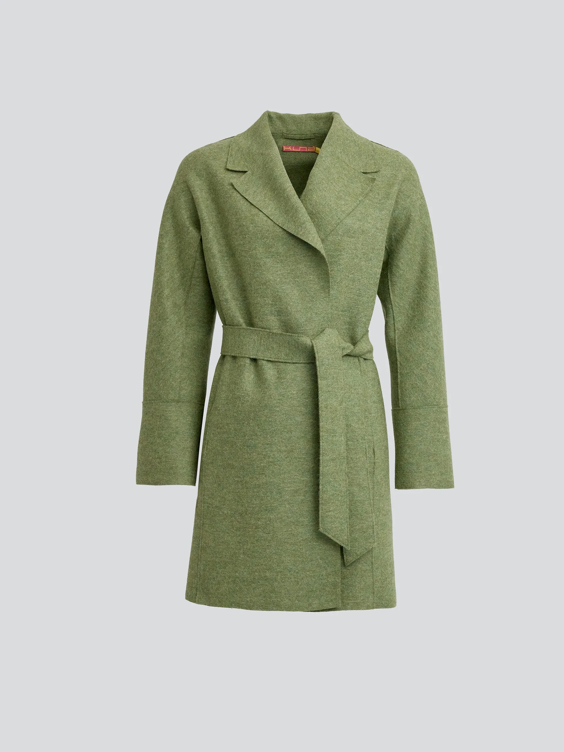 Yrene Coat Alpaca Color Green
