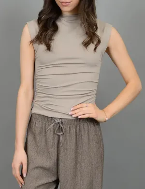 Yve Ruched Tank Top, Nomad
