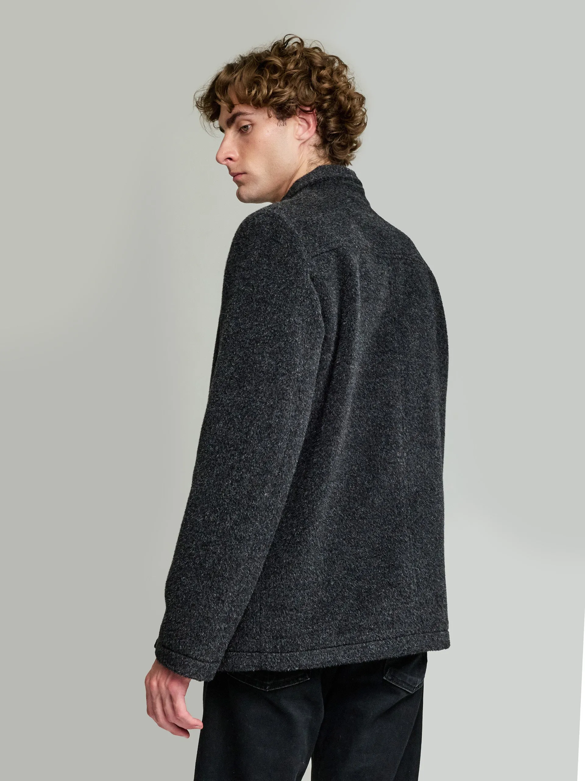Yzar Coat Wool & Alpaca Color Black