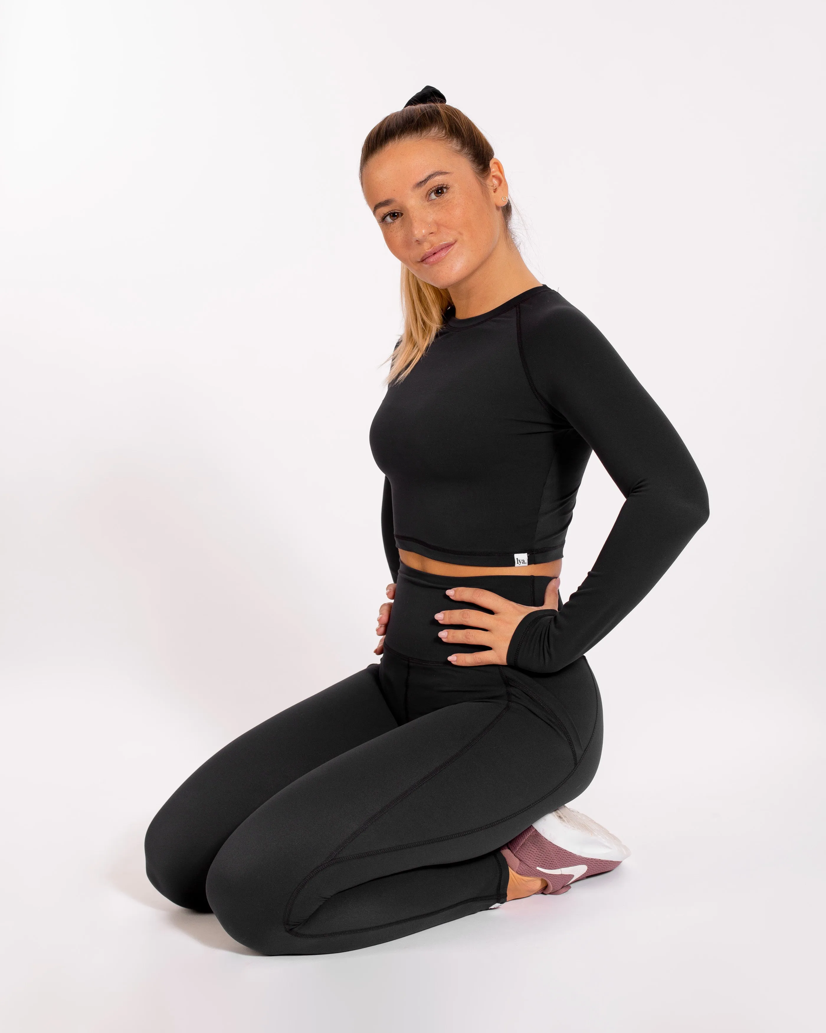 Zen Crop Top - Infinity Black